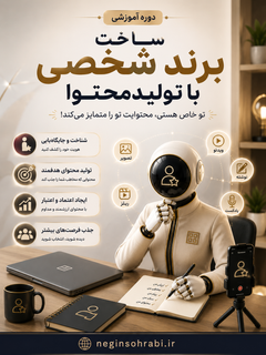 دورهی آموزشی ساخت برندشخصی از طریق تولیدمحتوا با هوشمصنوعی+🎁چکلیستهدیه